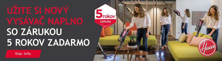 Hoover 5 rokov záruka na motor po registrácii