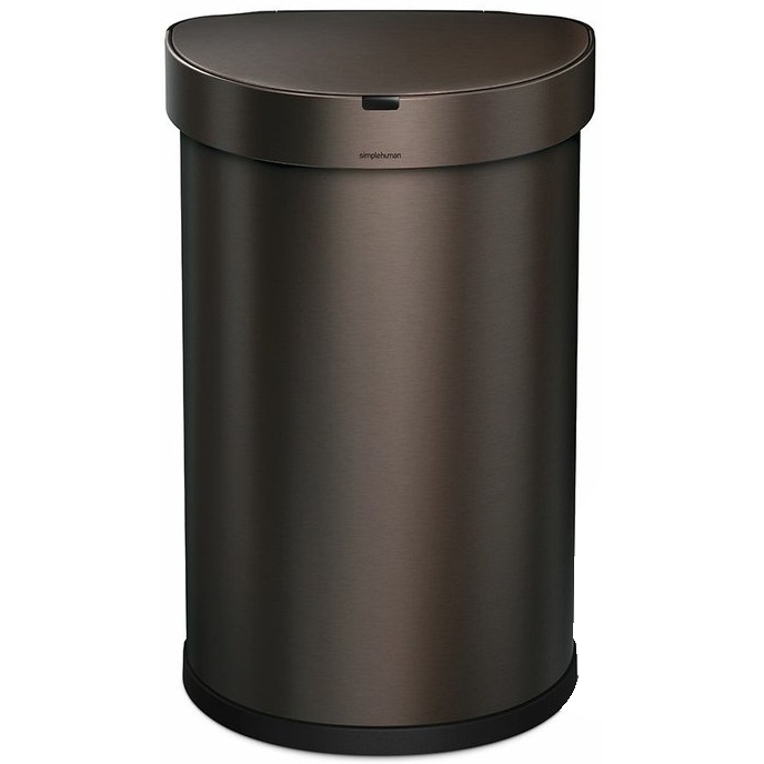 Bezdotykový kôš Simplehuman SEMI-ROUND 45L - dark bronze Bezdotykový kôš Simplehuman SEMI-ROUND 45L - dark bronze