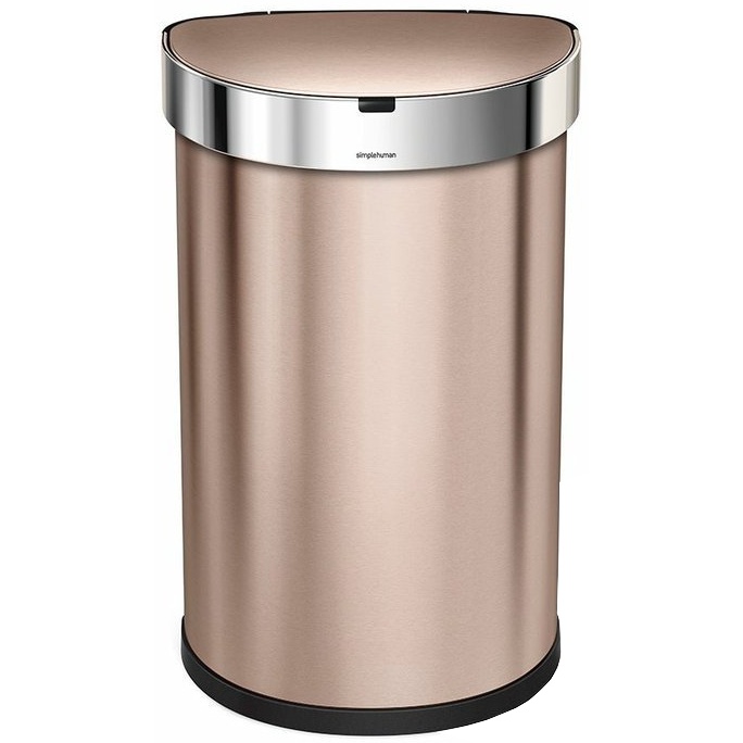 Bezdotykový kôš Simplehuman SEMI-ROUND 45L - rose gold Bezdotykový kôš Simplehuman SEMI-ROUND 45L - rose gold