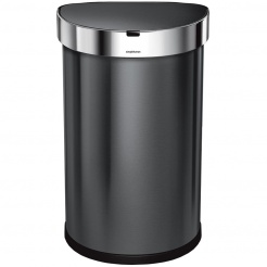 Bezdotykový kôš Simplehuman SEMI-ROUND 45L - black