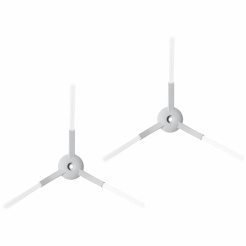 Bočné kefky pre Xiaomi Mi Robot Mop Essential - white 2ks