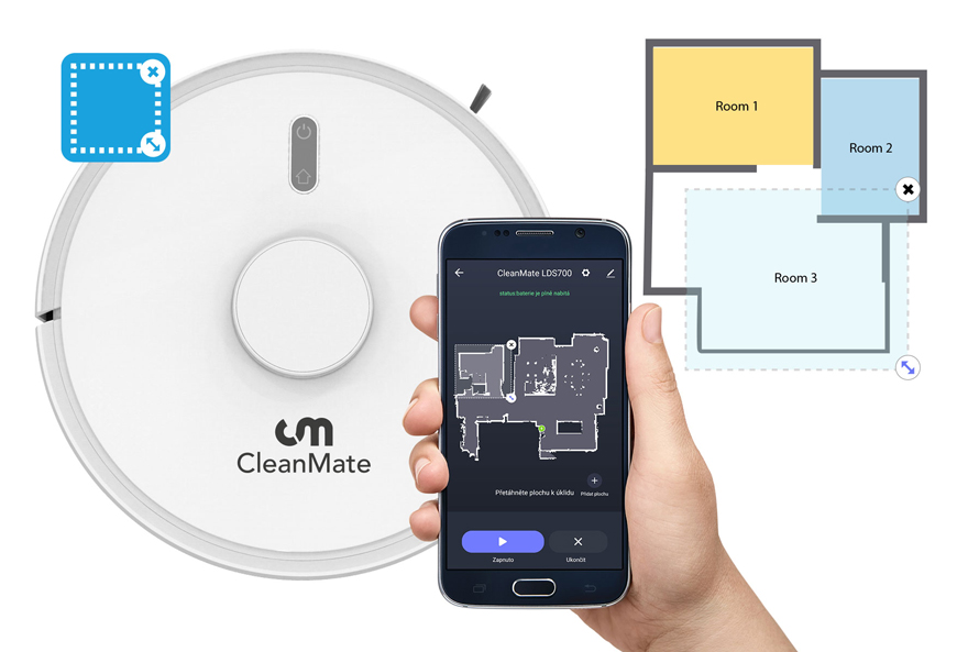 CleanMate LDS700 - Zónové čistenie