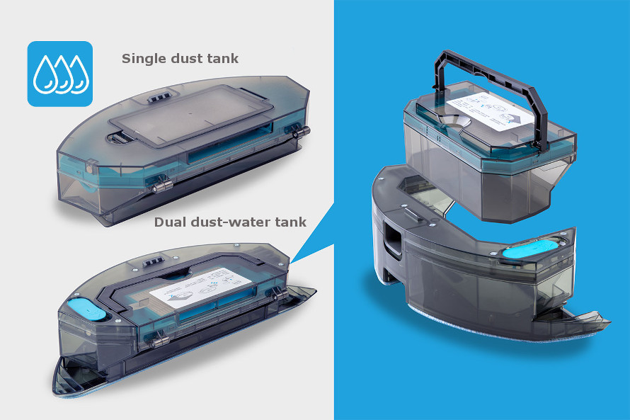 Cleanmate LDS800 – dvojica zásobníkov