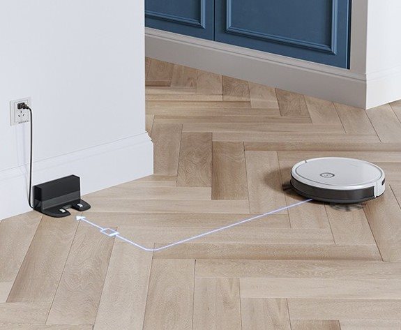 Ecovacs Deebot U2 Robot sa pôjde automaticky nabiť