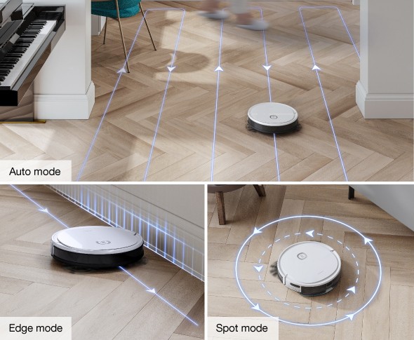 Ecovacs Deebot U2 upratovacie režimy