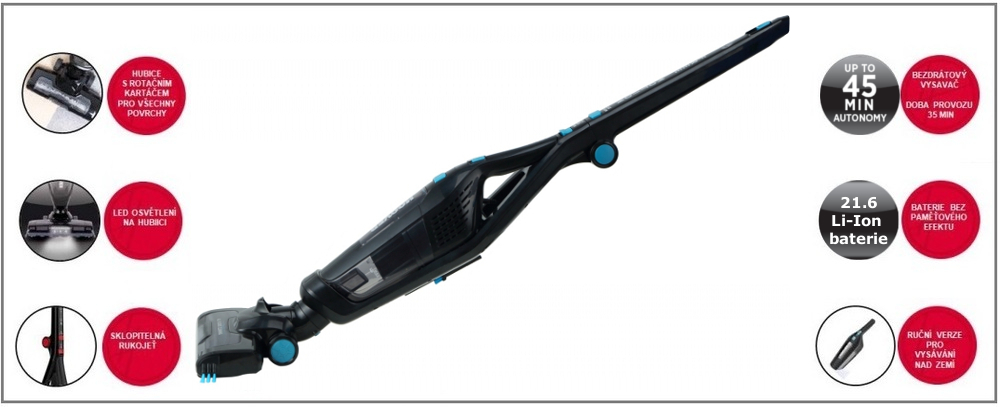 tyčový vysávač Hoover Freemotion fm216li