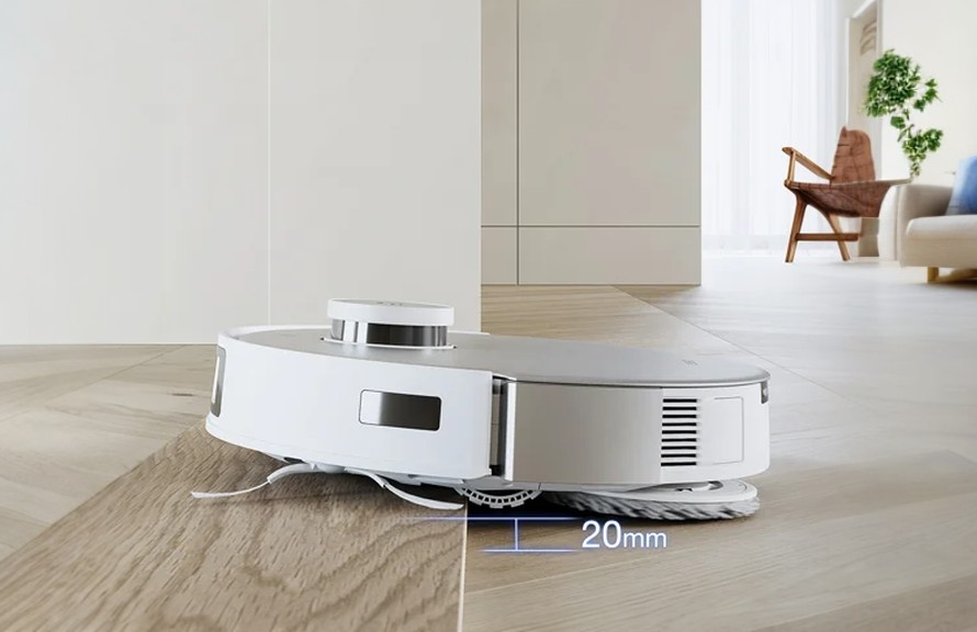 Ecovacs Deebot T20 Omni dokáže prechádzať prekážky až do výšky 2 cm