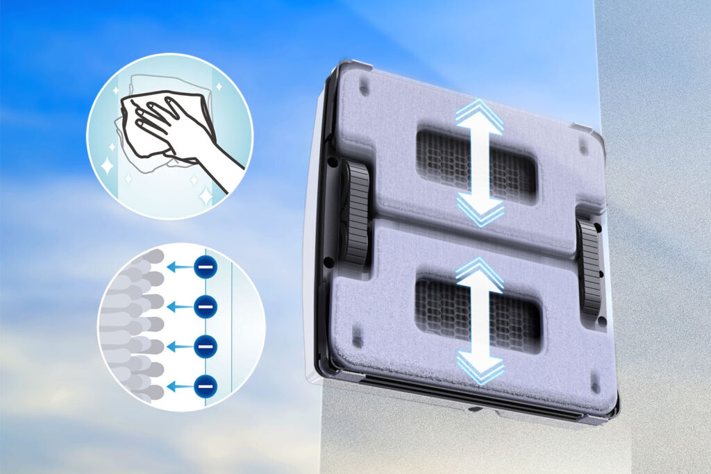 Odstraňuje prach a neutralizuje statickú elektrinu