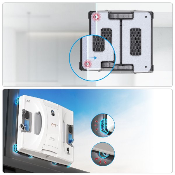 Snímače úniku na okraji nárazníka HOBOT S7 PRO