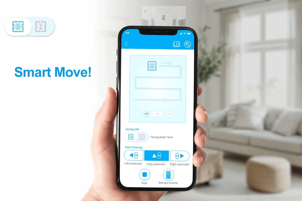 Intuitívne ovládanie HOBOT S7 PRO