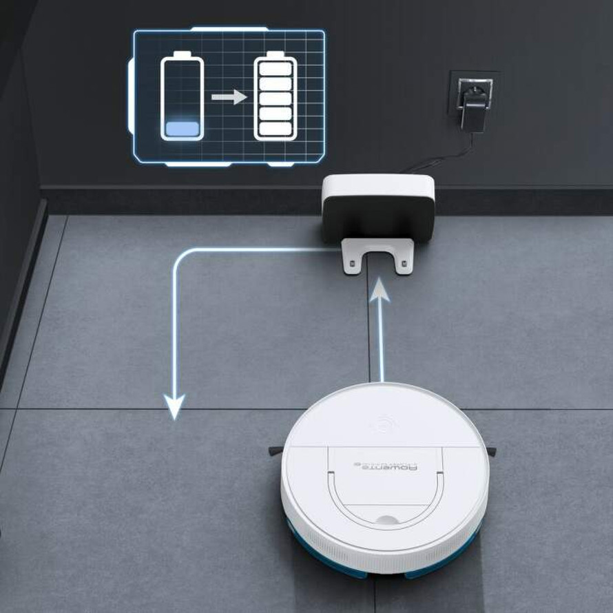 Rowenta RR9077WH X-Plorer S130 AI Animal & Allergy nabíjení