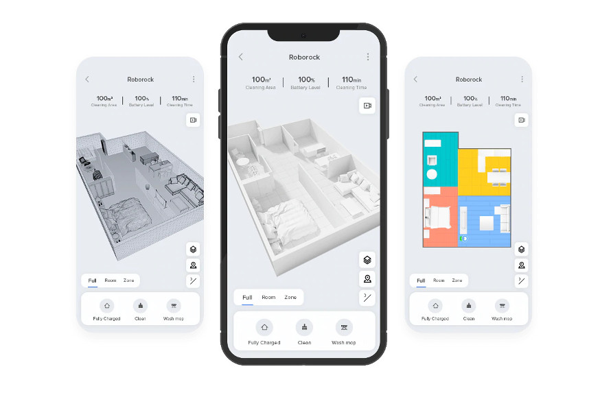 Xiaomi Roborock Q7 Max+ – ovládanie cez telefón