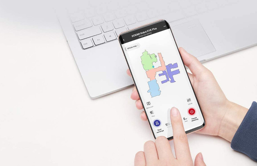 Xiaomi Roborock S7 - Ovládanie cez mobilnú aplikáciu